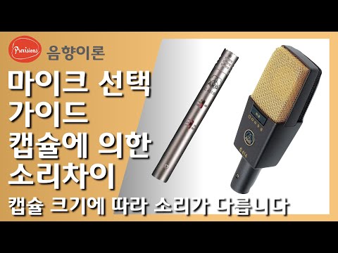 마이크 캡슐 크기에 따른 소리 차이, 나에게..